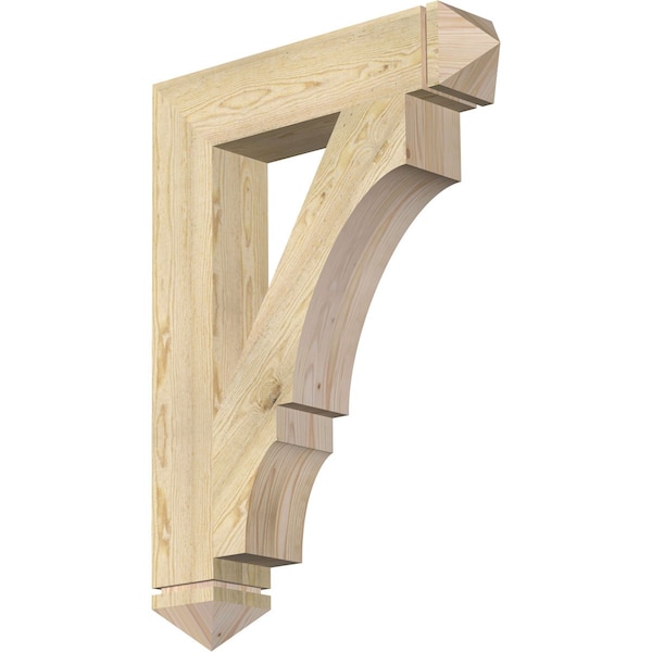 Ekena Millwork Balboa Arts & Crafts Rough Sawn Bracket, Douglas Fir, 6"W x 30"D x 42"H BKT06X30X42BOA03RDF - main